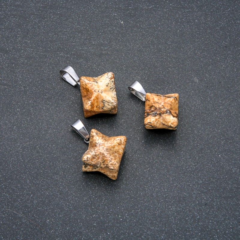 Picture Jasper Merkaba Pendant 10x10mm