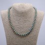 Hematite Necklace, Gasoline-Coated Smooth Round Beads, 8mm +/-, 45cm+