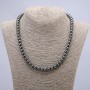 Hematite Bead Necklace with Smooth Round Beads, diameter 8mm±, length 45cm±