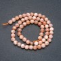 Selenite Natural Stone Smooth Round Beads on a Strand, 6mm Diameter +/-, 39cm Length