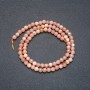 Selenite Natural Stone Smooth Round Beads on a Strand, 4mm Diameter +/-, 39cm Length