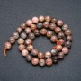 Selenite Beads on Thread Smooth Round Beads, diameter 8.5mm + -, thread length 39cm