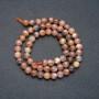 Selenite Natural Stone Smooth Round Beads on a Strand, 6mm Diameter +/-, 39cm Length