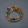 Green Jasper Natural Stone Smooth Round Beads on a Strand, 6mm Diameter +/-, 39cm Length