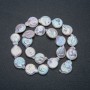 Baroque Pearl Strand, 15x18mm Diameter, 40mm Length + - with Petrol Sheen
