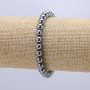 Elastic bracelet with Terahertz, 6mm diameter beads, 18cm length +