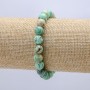 Amazonite Natural Stone Bracelet on Elastic Cord, 8mm Diameter, 18cm Circumference +