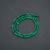 Natural Malachite (Pressed) Faceted Rondelle Beads Strand, 4x2.5mm Diameter, 39cm Length +