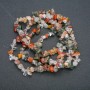 Natural Stone Assorted Chip Strand, Diameter 6x4mm, Length 89cm +