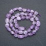 Natural Amethyst Stone Beads on String, Tumbled, Diameter 8x6mm, Length 41cm +