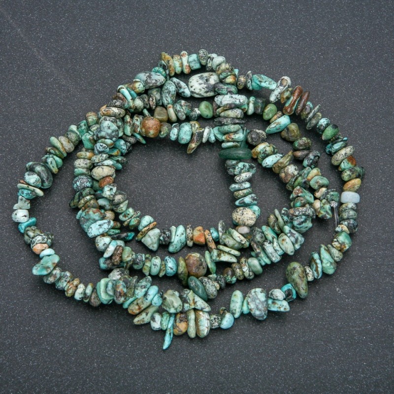Natural Amazonite Chip Beads on Strand, diameter 7x3mm, length 86cm +