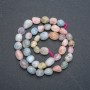 Natural Morganite Beads on Strand, Round Tumbled, diameter 9x12mm, length 40cm +