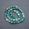 Natural Chrysocolla Stone Beads on String, Tumbled, Diameter 8x9mm +/-, Length 40cm +