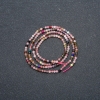 Strand Assorted Natural Stones Faceted Round Bead, diameter 2mm + -, length 39cm +