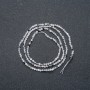 Strand Natural Stone Adularia Faceted Round Bead, diameter 2mm + -, length 40cm +