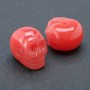 Bead Skull Natural Chalcedony 25x19mm +