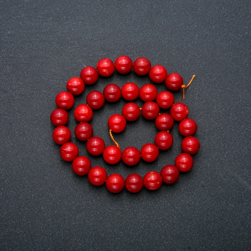 Red Jasper Beads Smooth Round, diameter 10mm, length 38cm +