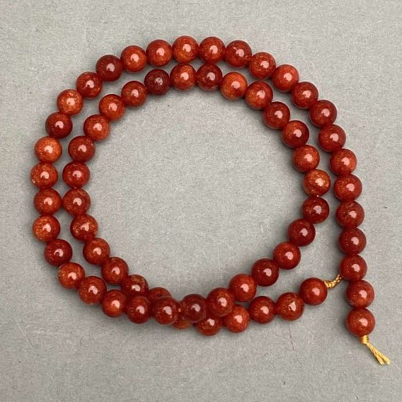 Red Jasper Beads (imitation), diameter 6mm, length 38cm +