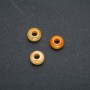 Pandora-Style Natural Citrine Stone Bead 14x7mm, Hole Diameter 5.5mm+
