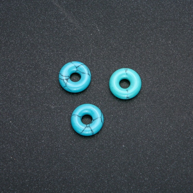 Pandora Bead Turquoise 15x4mm, hole diameter 5mm+