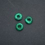 Pandora-Style Malachite Bead (Pressed) 15x5mm, Hole Diameter 5mm+