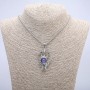 Pendant "Hand Dragon Eye" 55x30mm on a chain, 70cm length + A147: A191 +/-, silver-tone metal