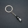 Keychain "Love Capsule", diameter 30x9mm, length 8cm +/- silver metal