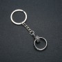 Keychain "Ring", Diameter 15mm, Length 9cm +/- Silver-Tone Metal