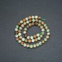 Beads on a Strand, Natural Stone Green Jasper, Smooth Round, Diameter 6mm, Length 38cm +