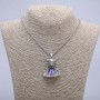 Pendant "Demon with Dragon Eye" 45x30mm on chain, length 70cm +/- silver-tone metal