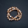 Beads on a Thread Natural Mother-of-Pearl Beige Smooth Ball, diameter 10mm, length 39 +