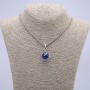 "Ball in Paw" Pendant 35x17mm on Chain, Length 70cm +/- Silver-Tone Metal