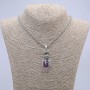 Pendant "Paw with Orb" 40x20mm on chain, length 70cm +/- silver-tone metal