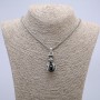 Pendant "Paw with Orb" 40x20mm on chain, length 70cm +/- silver-tone metal