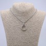 Ring Pendant 24x5mm on Chain, 70cm Length +/-, Silver-Tone Metal