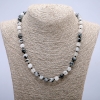 Natural Rutilated Quartz Necklace, Smooth Beads, Diameter 8mm, Length 45cm+