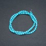 Turquoise (Pressed) Beads, Smooth Round, 4mm Diameter +/-, 40cm Strand Length+
