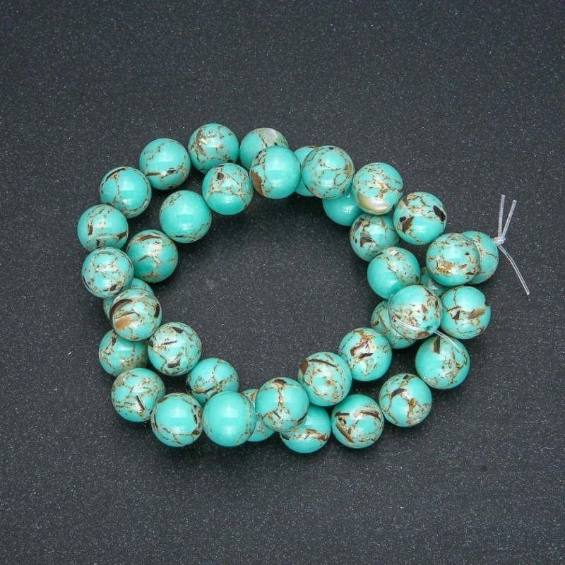 Imperial Jasper Light Green Beads on a Strand (Pressed), Smooth Round, Diameter 10mm+/-, Length 40cm+