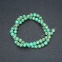 Imperial Jasper Beads, Green (Pressed), Smooth Round 6mm +/-, 40cm Strand +