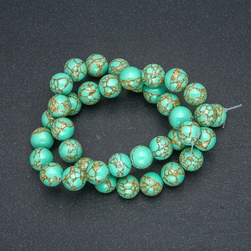 Imperial Jasper Beads Green (Pressed), Smooth Round, Diameter 10mm +/-, Length 40cm+