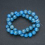 Light Blue Imperial Jasper (Pressed) Beads, Smooth, Diameter 10mm +/-, Length 40cm+