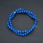 Blue Imperial Jasper (Pressed) Beads, Smooth, Diameter 6mm +/-, Length 40cm+