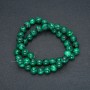 Malachite Beads on Thread (Pressed) Smooth Sphere, 8mm Diameter, 40cm Length +