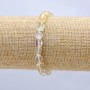 Bracelet on Elastic Band, Assorted Tumbled Stones, diameter 8x6mm+
