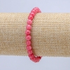 Tourmaline (Synthetic) Elastic Bracelet, Smooth Bead, Diameter 6mm+