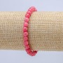 Tourmaline (Synthetic) Elastic Bracelet, Smooth Bead, Diameter 6mm+