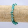 Bracelet on Elastic Band, Tinted Rock Crystal Chips, diameter 7x3mm+