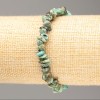 Natural Amazonite Chip Bracelet on Elastic Band, 7x3mm Diameter+