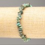 Natural Amazonite Chip Bracelet on Elastic Band, 7x3mm Diameter+