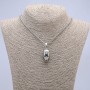Pendant "Iron Man Helmet" 40x15mm on chain, length 70cm, silver-tone metal